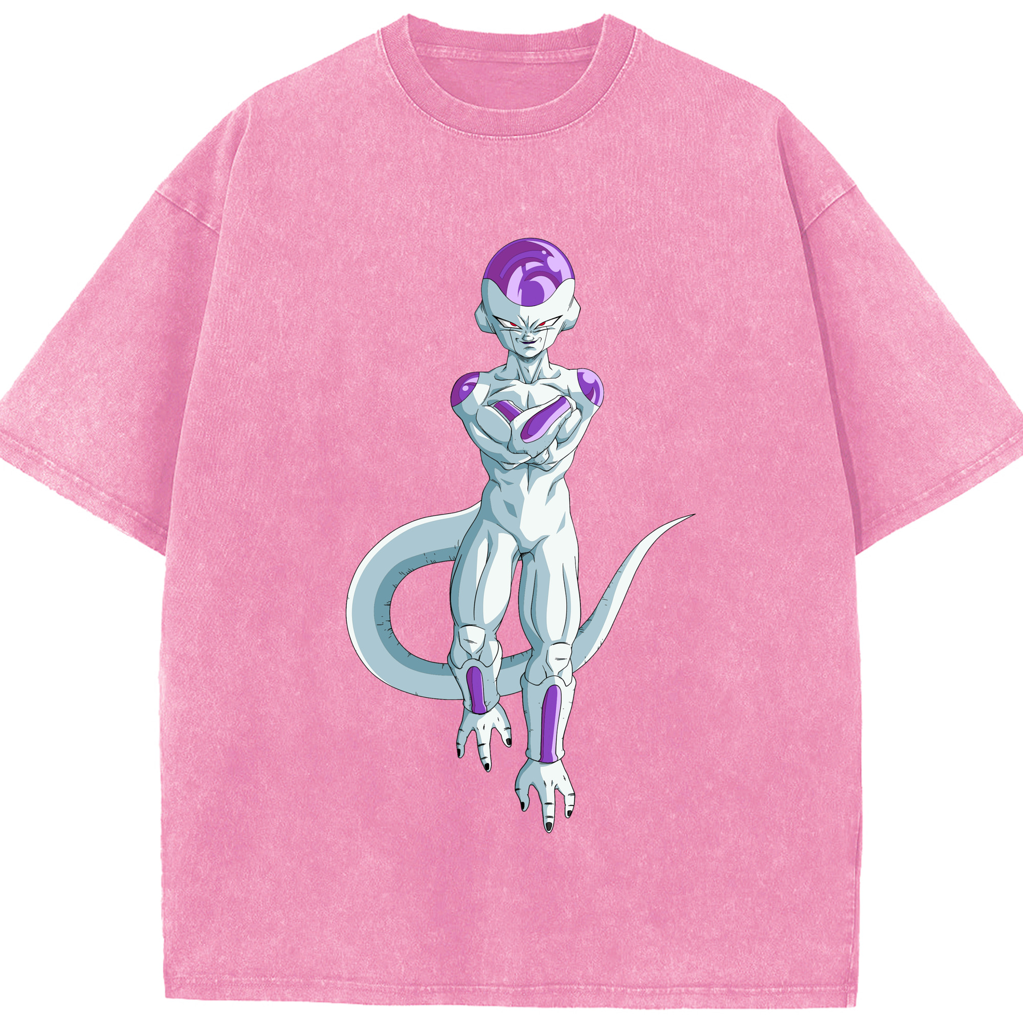 （画像用） ドラゴンボール フリーザ DRAGON BALL Frieza 綿100% ヴィンテージ風 半袖Tシャツ（フロントプリント）
